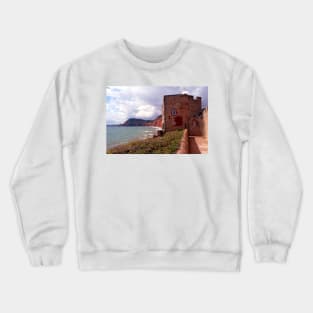 Sidmouth Beach Jurassic Coast Devon England Crewneck Sweatshirt